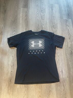 Under Armour Mens Navy Blue Crew Neck Short Sleeve LooseFit Heatgear T-Shirt XXL